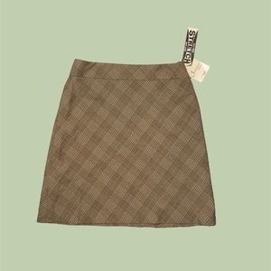 🌥BNWT Jessica midi plaid skirt